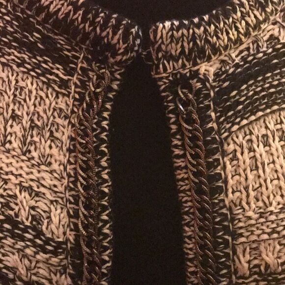 Romeo & Juliet Black & Ivory Open front cardigan - Picture 3 of 4